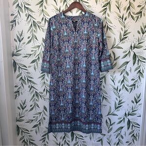 Coolibar printed tunic dress. Small. Multicolor. UPF 50+
